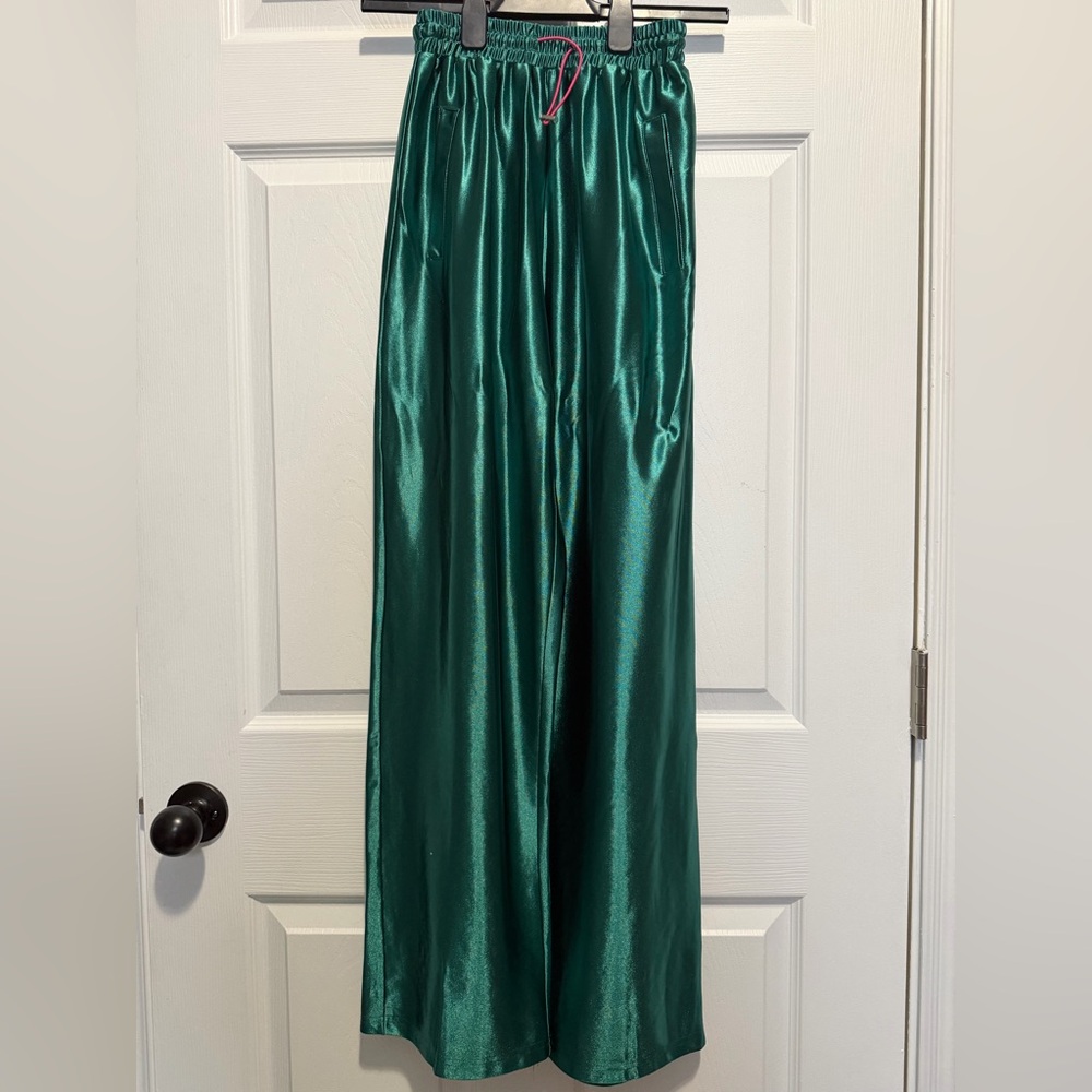Emerald Green Satin pants